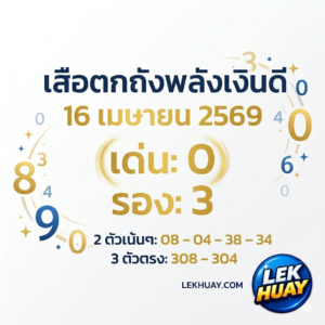 เสือตกถังพลังเงินดี ให้เลขเด็ด
