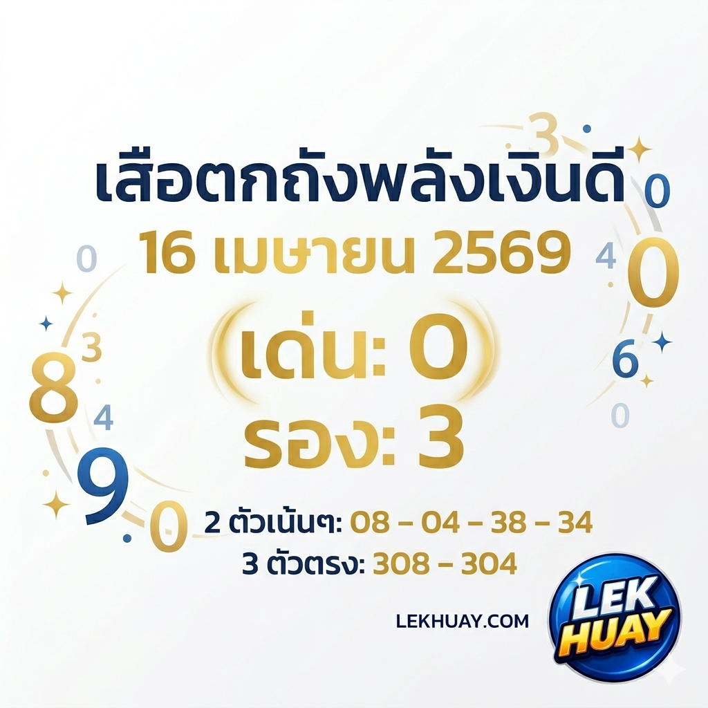 เสือตกถังพลังเงินดี ให้เลขเด็ด