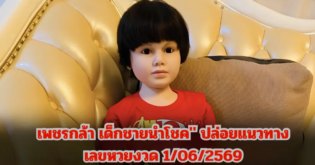 เลขเด็ด เพชรกล้า เด็กชายนำโชค ปล่อยแนวทาง เลขหวยงวด 1/06/2569