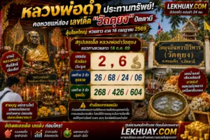 Read more about the article หลวงพ่อดำประทานทรัพย์! คอหวยแห่ส่อง เลขเด็ด “วัดตุยง” ปัตตานี ลุ้นโชคใหญ่ หวยลาว งวด 16 กรกฎาคม 2569