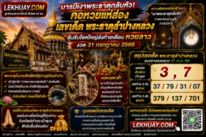 Read more about the article ส่องเลขเด็ดวัดพระธาตุลำปางหลวง แนวทางหวยลาว งวด 31 กรกฎาคม 2569