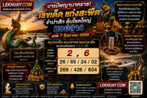 Read more about the article เลขเด็ดพญานาคแก่งสะพืด แนวทางหวยลาว 7 สิงหาคม 2569