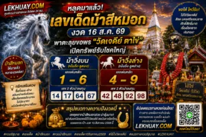 Read more about the article เลขเด็ดม้าสีหมอก งวด 16 ส.ค. 69 แนวทางหวยรัฐบาลแม่นๆ พร้อมเลขเด็ดไอ้ไข่