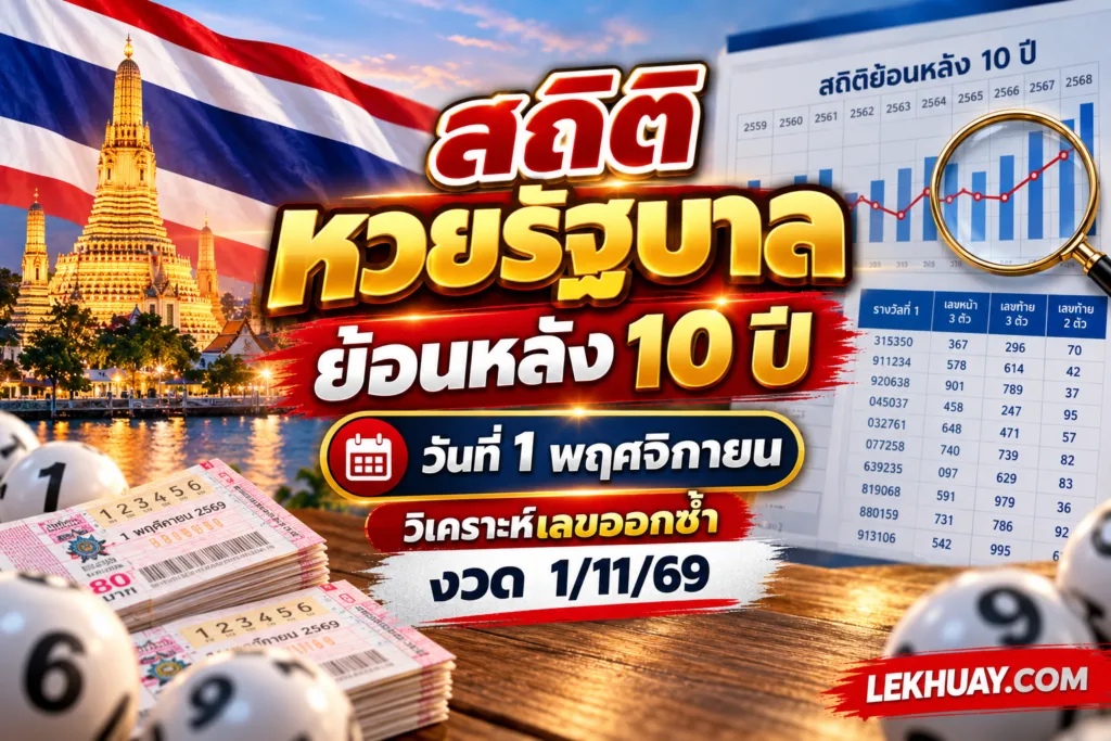 สรุปสถิติหวยรัฐบาลย้อนหลัง 10 ปี งวดวันที่ 1 พฤศจิกายน เพื่อวิเคราะห์แนวทางเลขเด็ดงวด 1 พ.ย. 2569