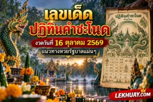 Read more about the article เลขเด็ดปฏิทินคำชะโนด งวดวันที่ 16 ตุลาคม 2569 แนวทางหวยรัฐบาลแม่นๆ